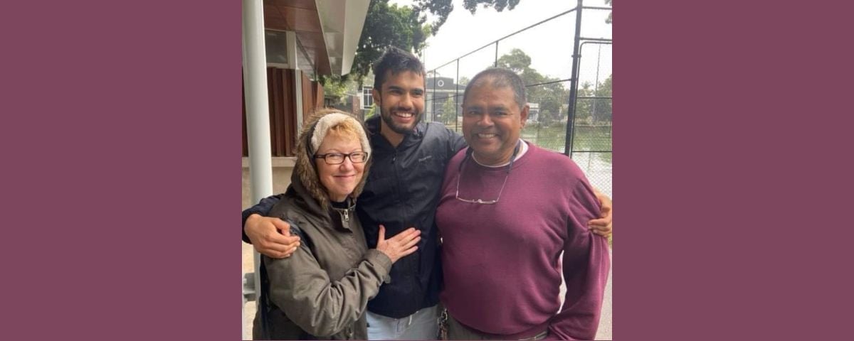 Janet Evans with her family, all photos supplied