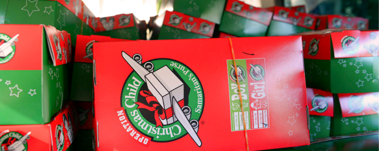 Operation Christmas Child Shoebox challenge image used with permission